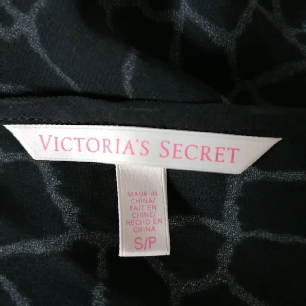 Victoria's Secret Womens Black Y2K Witchy Fringe Hem Swim Cover Up Size S/P